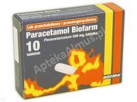 Paracetamol BIOFARM tabl. 0,5 g x 10 tab