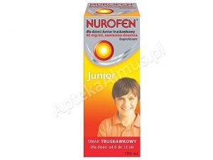 Nurofen d/dzieci JUNIOR truskawkowy 100 ml