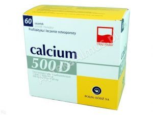 Calcium 500D x 60 sasz.