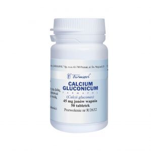 CALCIUM GLUCONICUM FARMAPOL 50 tabletek